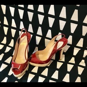 Christian Louboutin Red Slingback